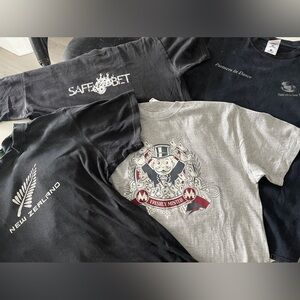 4 Men’s Casual Tees T-Shirts Size Small S Black Green Safe Bet NYC NZ Monopoly